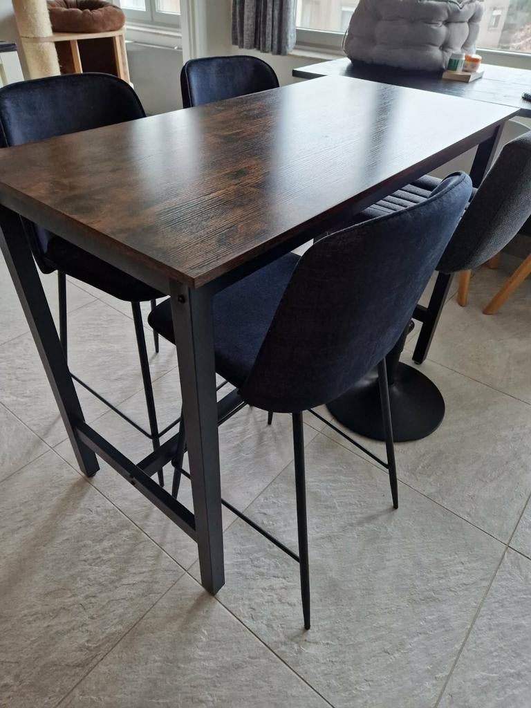 Bartafel +stoelen, Huis en Inrichting, Tafels | Statafels, Ophalen