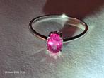 Bague en argent massif 925 avec rubis de Mozambique, Neuf, 17 à 18, Argent, Argent