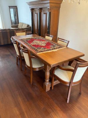 table et chaises en chêne, Antiquités & Art, Antiquités | Meubles | Tables, Enlèvement