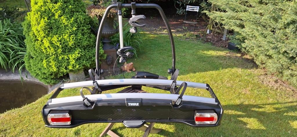 Thule 918 fietsendrager voor 2 elektrische als nieuw!, Auto diversen, Fietsendragers, Ophalen of Verzenden, 2 fietsen, Zo goed als nieuw