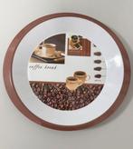 Diep hard kunststof dienblad koffie coffee design – Ø 37 cm, Ophalen of Verzenden, Nieuw, Rond, Kunststof
