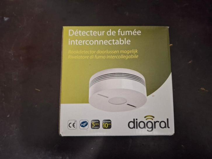détecteur de fumée DIAGRAL DIAG72ATX, Bricolage & Construction, Systèmes d'alarme, Neuf, Détecteur, Capteur ou Alarme, Fumée, Sans fil