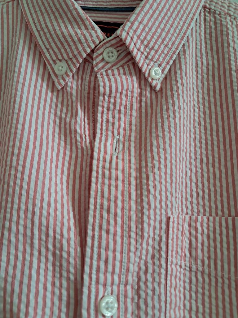 Chemise rayée à manches courtes pour homme, taille S, Enlèvement ou Envoi, Autres couleurs, SuperDry, Tour de cou 38 (S) ou plus petit