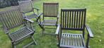 Chaises de jardin Teck pliables, Enlèvement, Utilisé, Bois, Pliant