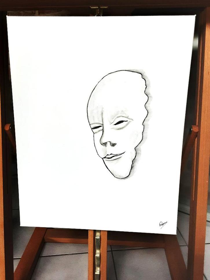 Abstract schilderij “Nothing At All”., Antiek en Kunst, Kunst | Schilderijen | Abstract, Ophalen