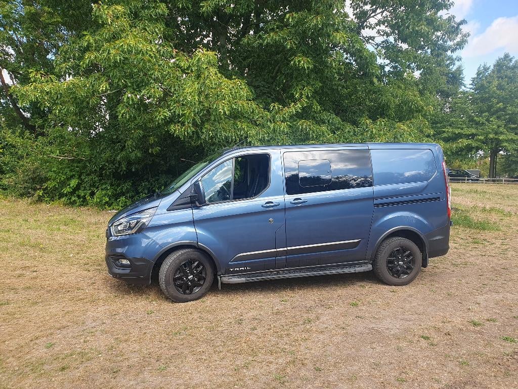 ford transit custom trail L1H1 08/22 6plaatsen lichte vracht, Auto's, Ford, Voorwielaandrijving, 4 cilinders, Blauw, Particulier