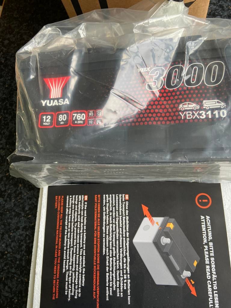 Nieuwe startaccu 12V 80A, Ophalen, BMW