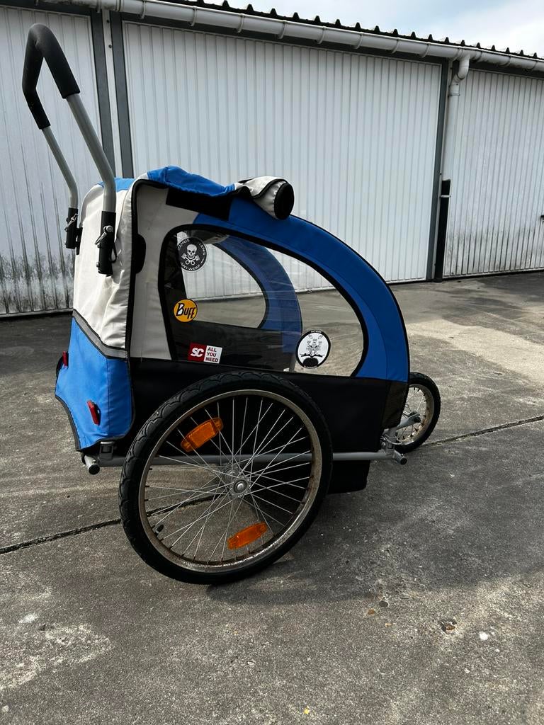 Fiets buggy, Ophalen of Verzenden, Zo goed als nieuw, Kinderkar, Opvouwbaar
