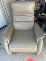 Superdure beige relaxzetel, elektrisch verstelbaar, Huis en Inrichting, Fauteuils, Ophalen, Zo goed als nieuw