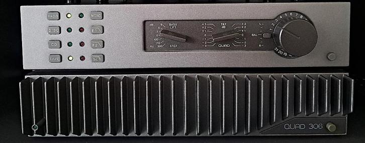 Versterker set QUAD HiFi voorverst. 34 + eindverst. 306, Audio, Tv en Foto, Versterkers en Ontvangers, Zo goed als nieuw, Stereo