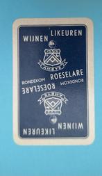 Carte à jouer Roeselare_Liqueuren_Blauw_209, Enlèvement ou Envoi, Utilisé, Carte(s) à jouer