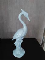 Porseleinen witte ooievaar., Antiek en Kunst, Ophalen