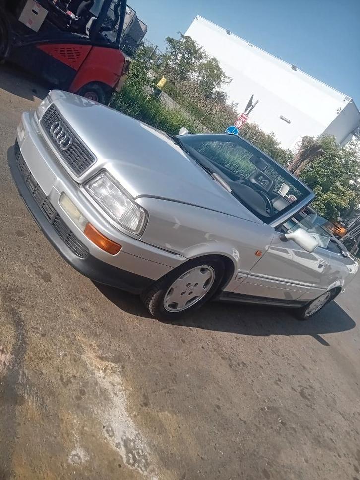 Audi 80 cabrio v6 Oltimer 6900euro gekeurd, Autos, Audi, Particulier, Essence, Cabriolet, 2 portes, Boîte manuelle, Argent ou Gris