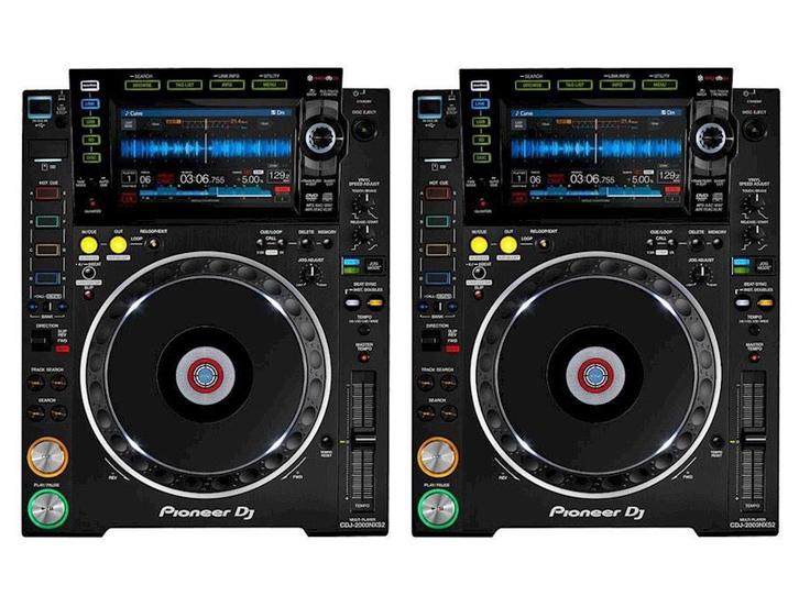 Set 2 Pioneer DJ CDJ 2000 NXS2 2000NXS2 CDJ2000 CDJ2000NXS2, Muziek en Instrumenten, Dj-sets en Draaitafels, Zo goed als nieuw