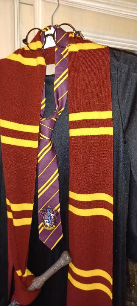 Griffindor cape/sjaal/das/plastic bril/plastic stok, Ophalen, Zo goed als nieuw, Gebruiksvoorwerp