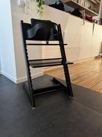 Stokke Tripp Trapp noire – baby set + coussin, Enlèvement, Utilisé, Chaise évolutive, Réducteur de chaise