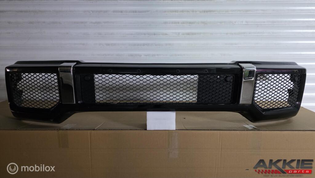 Mercedes G63 G55 bumper voor amg W463 ('79-'24), Gebruikt, Voor, Mercedes-Benz, Ophalen of Verzenden