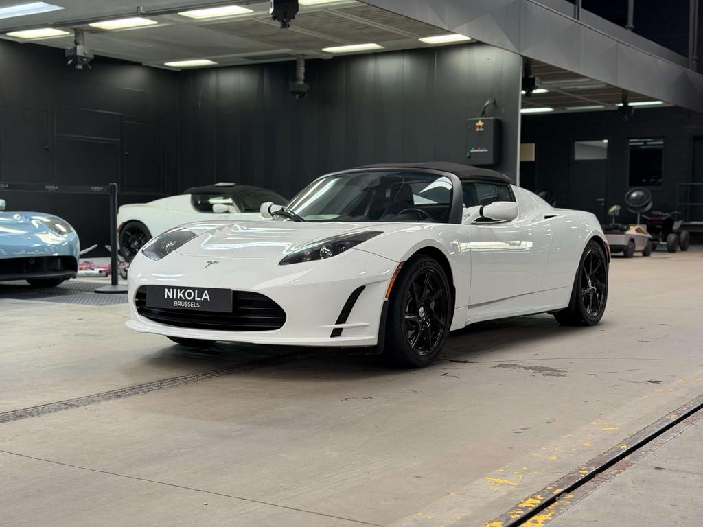 Tesla Roadster V2.5 - HEATED SEATS - BROKEN HV BATTERY, Achterwielaandrijving, Gebruikt, Zwart, Cabriolet
