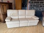 Deux canapés en cuir beige - occasion, Maison & Meubles, Canapés | Salons, Enlèvement, Cuir