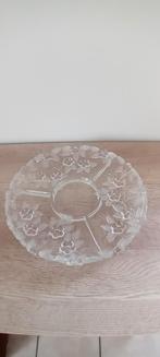 Glazen serveerschaal met compartimenten, Ophalen, Nieuw, Rond, Glas