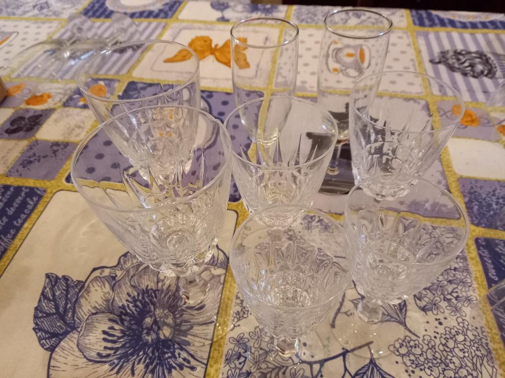 kristallen glazen, Ophalen, Zo goed als nieuw, Overige typen