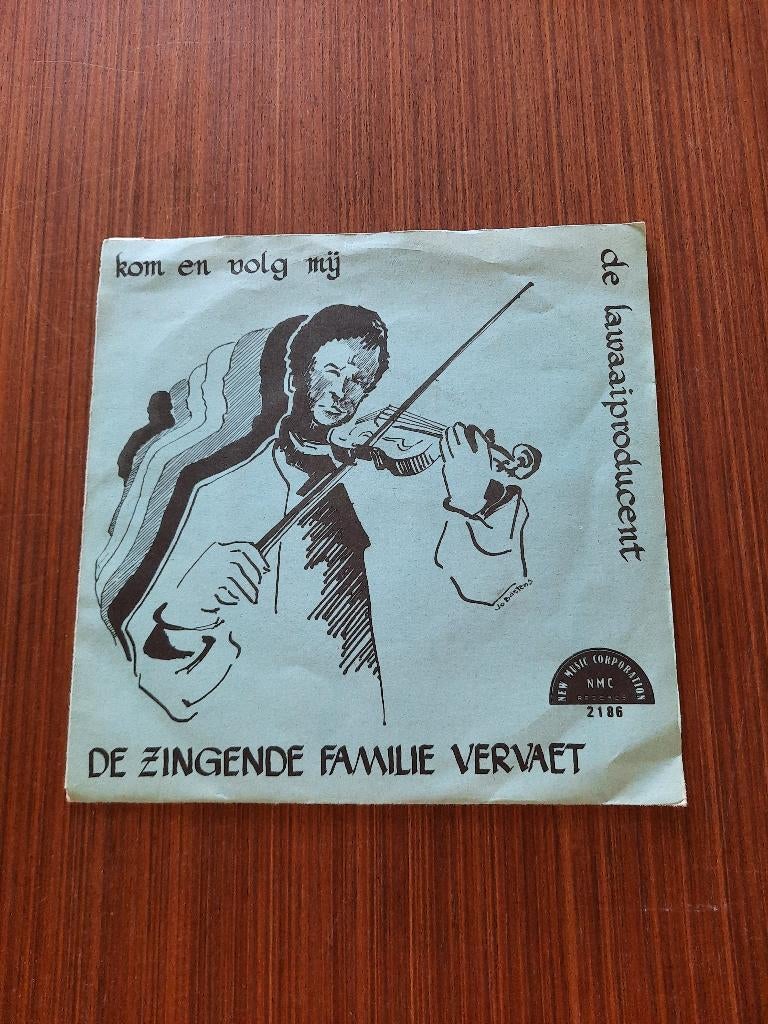 De zingende familie Vervaet. Geschreven door Willy Goossens., 7 inch, Single, Pop, Fotohoes
