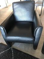 Lederen bijzetzetels in nieuwstaat., Ophalen, Zo goed als nieuw, 75 tot 100 cm, Modern