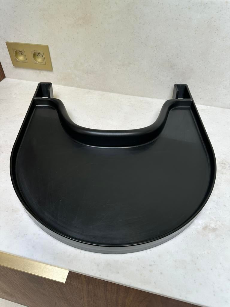 Zwarte eettafel - play tray voor kinderstoel, Ophalen of Verzenden, Gebruikt