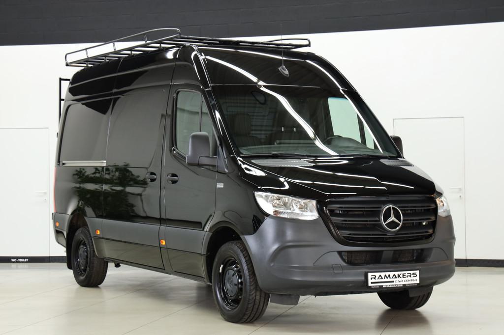 Mercedes-Benz Sprinter 317CDI L2H2 AUTOMAAT Sleep-3,5t MBUX-, Auto's, Achterwielaandrijving, Gebruikt, 4 cilinders, Zwart