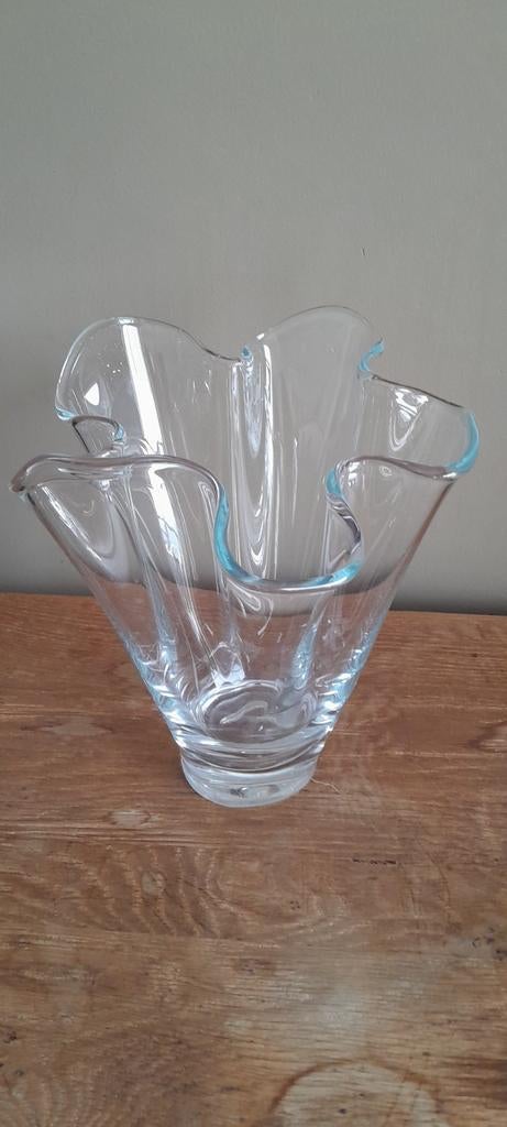 Mondgeblazen "zakdoek"vaas, Ophalen of Verzenden