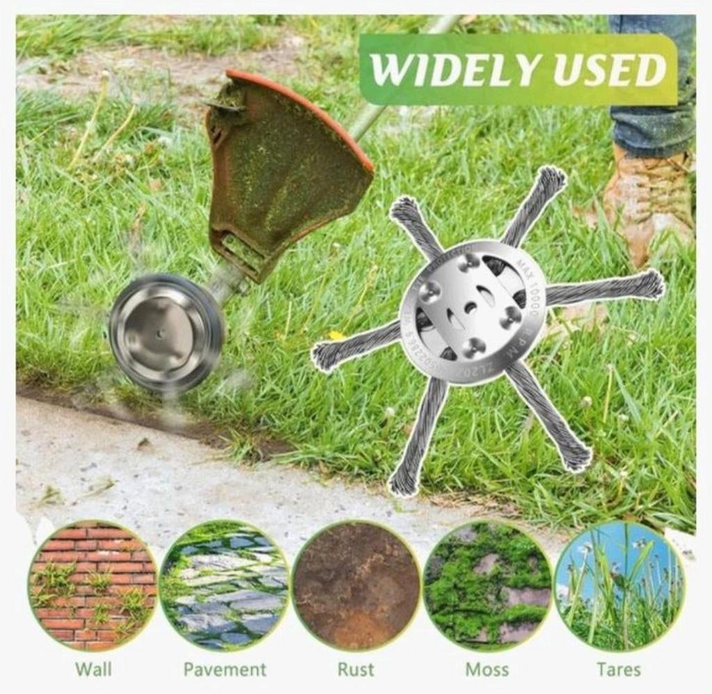 2x Onkruidborstel- Grastrimborstel Nieuw, Tuin en Terras, Bosmaaiers, Nieuw, Ophalen