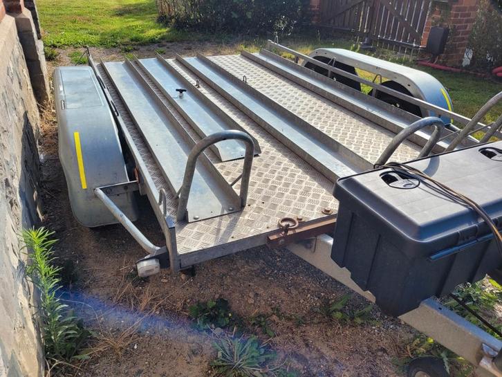 location remorque 3 motos, Auto diversen, Aanhangers en Bagagewagens, Zo goed als nieuw, Ophalen