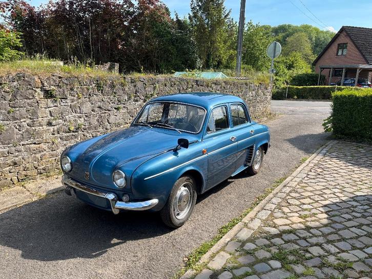 Renault Dauphine 1966, Autos, Oldtimers & Ancêtres, Particulier, Renault, Essence, Berline, 4 portes, Boîte manuelle, Bleu, Gris