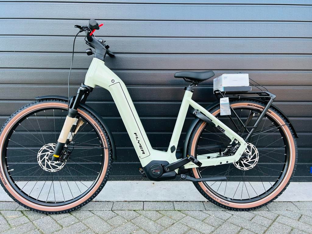 Nieuwe Flyer GoTour met bosch performance CX 750 belt drive, Fietsen en Brommers, Elektrische fietsen, Zo goed als nieuw, Ophalen of Verzenden