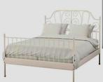 Metalen bed 140x200cm, Ophalen, Wit, 140 cm, Zo goed als nieuw