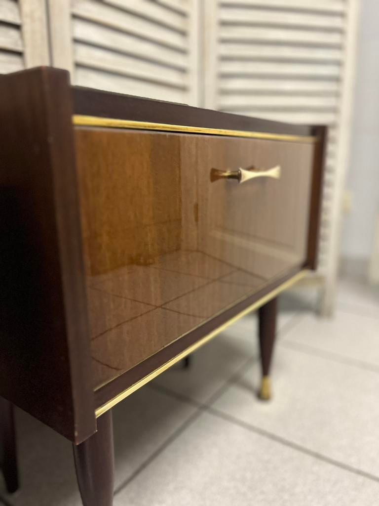 2 Vintage nachtkastjes….RETRO schoonheid, Antiek en Kunst, Curiosa en Brocante, Ophalen