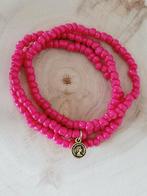 Set armbanden Fushia, Handtassen en Accessoires, Armbanden, Ophalen of Verzenden, Nieuw, Overige kleuren, Met bedels of kralen
