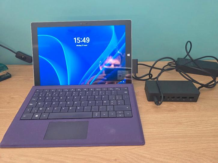 Microsoft Surface Pro 3 128GB, Computers en Software, Windows Laptops, Zo goed als nieuw, 11 inch, SSD, Minder dan 2 Ghz, 4 GB