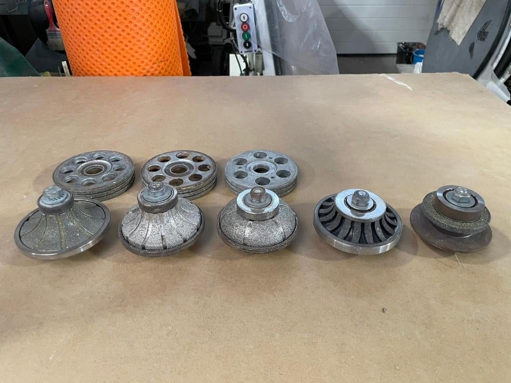 Lot profils diamantés + molettes de façonnage pour la pierre, Bricolage & Construction, Outillage | Outillage à main, Enlèvement ou Envoi