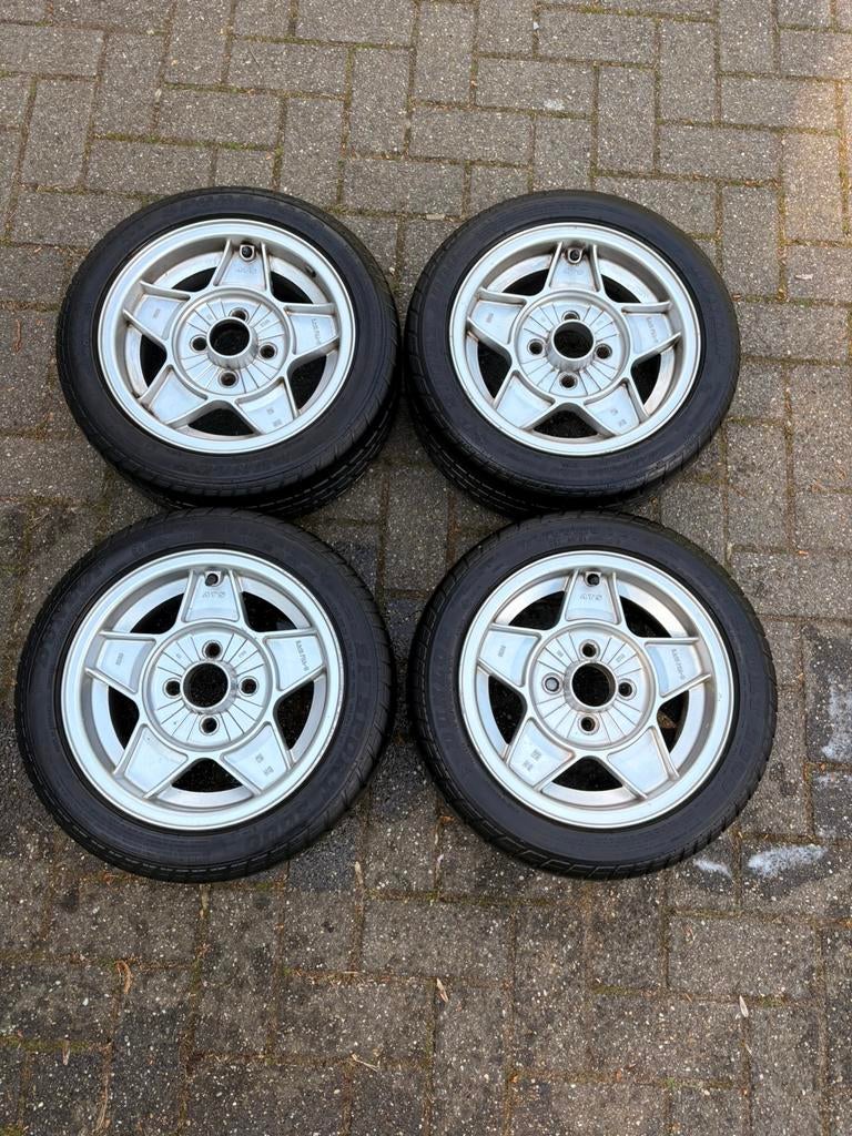 ATS velgen + banden 13 inch 4x100, Enlèvement, Utilisé