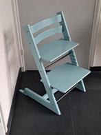 Stokke Tripp Trapp NIEUW MODEL in turquoise, Ophalen, Zo goed als nieuw, Meegroeistoel, Aanschuifbaar