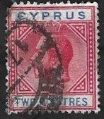 1 Postzegel Cyprus 1921 Koning George V, Timbres & Monnaies, Timbres | Europe | Autre, Enlèvement ou Envoi, Autres pays, Affranchi