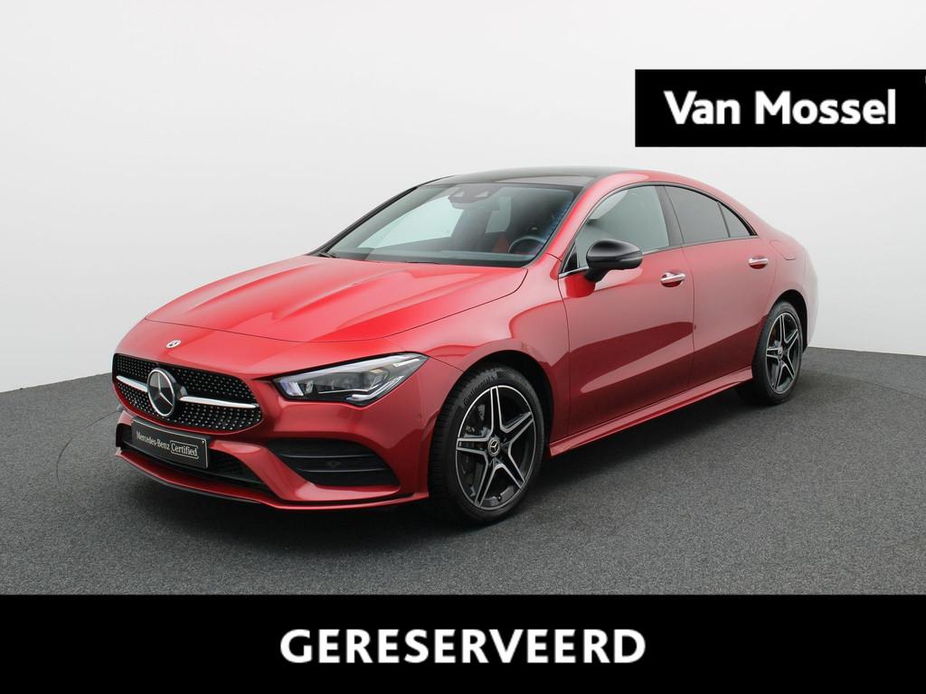 Mercedes-Benz CLA-Klasse 250 e AMG Line + LEDER + CARPLAY +, Autos, Mercedes-Benz, Rouge, Achat, Entreprise, https://public.car-pass.be/vhr/8583f81a-801d-4974-b996-21846d188341