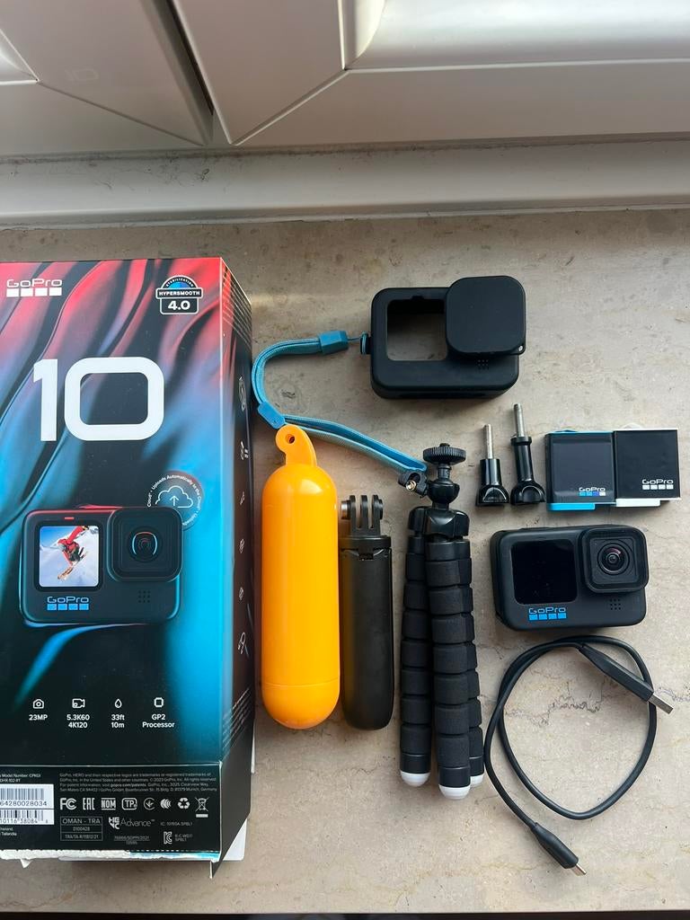 Go Pro hero 10 black, TV, Hi-fi & Vidéo, Caméras action, Enlèvement, Utilisé