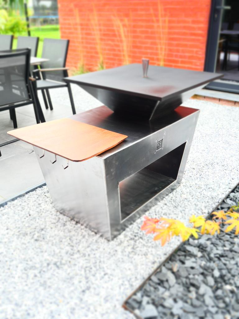 Corten bakplaat, Tuin en Terras, Buitenkeukens, Nieuw, Houtskool, Ophalen of Verzenden