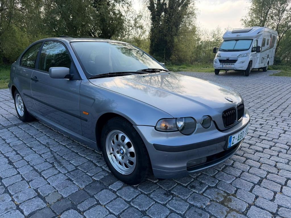 BMW 316 TI BENZINE AUTOMAAT 10/2003 169.000KM TOP STAAT BLAN, Autos, Achat, Entreprise, Carnet d'entretien, 5 places