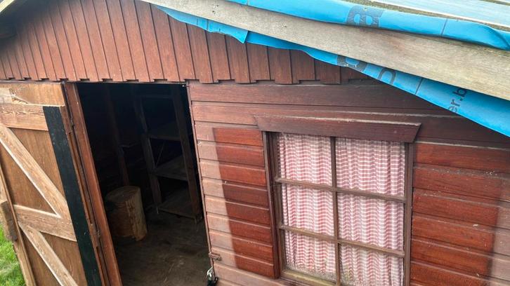 Gratis tuinhuis, Tuin en Terras, Tuinhuizen, Gebruikt, Tuinhuis, Hout, 2 ramen, Ophalen