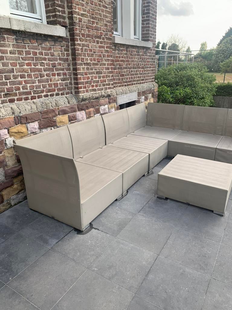 Bristol lounge set, Jardin & Terrasse, Ensembles de jardin, Utilisé, Sets de jardin, Synthétique, 6 places, Banque, Enlèvement