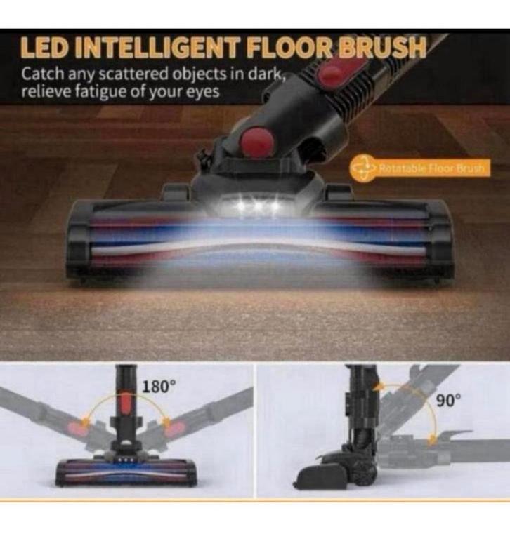 Buse d'aspirateur Honiture S13 + éclairage LED, bouche pied, Maison & Meubles, Produits de nettoyage, Autres types, Enlèvement ou Envoi