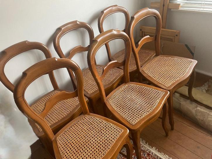 6 mooie antieke stoelen stijl Thonet, Huis en Inrichting, Stoelen, Gebruikt, Vijf, Zes of meer stoelen, Hout, Bruin, Ophalen